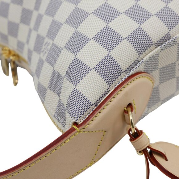 Louis Vuitton Slouchy PM Damier Azur Hobo Bag Rose Ballerine - Picture 7 of 13